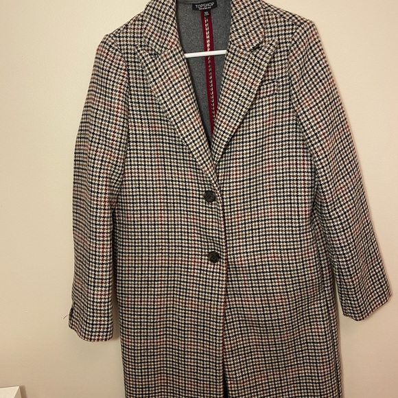 Topshop Houndstooth Jacket